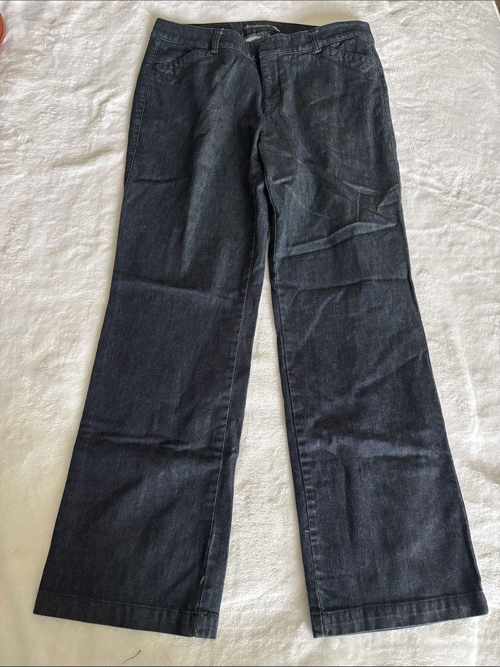 Dockers Wide-Leg Dark Black Women’s Jeans